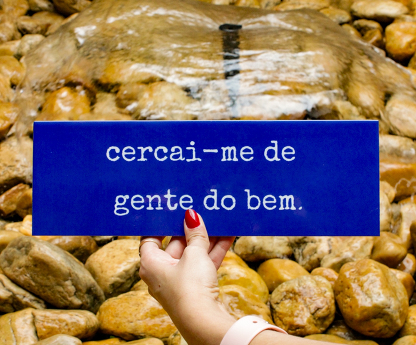 Azulejo Decorativo "Cercai-me De Gente Do Bem" image number 3