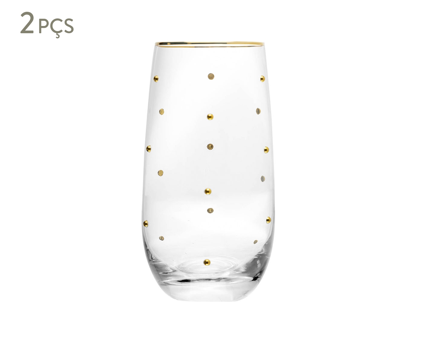 Jogo de Copos com Fio Dourado Balls - image 0