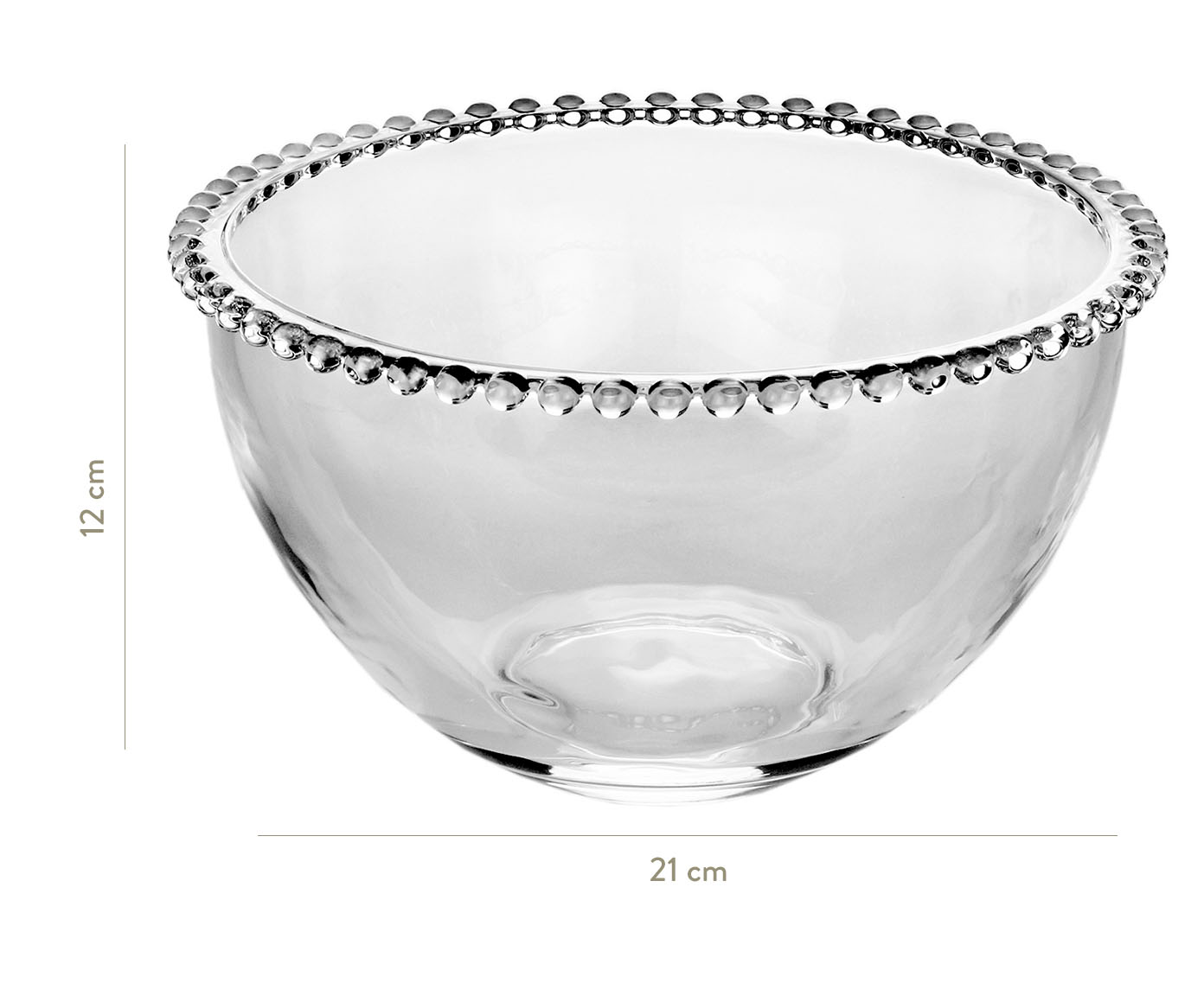 Saladeira em Cristal Pearl - Transparente image number 2