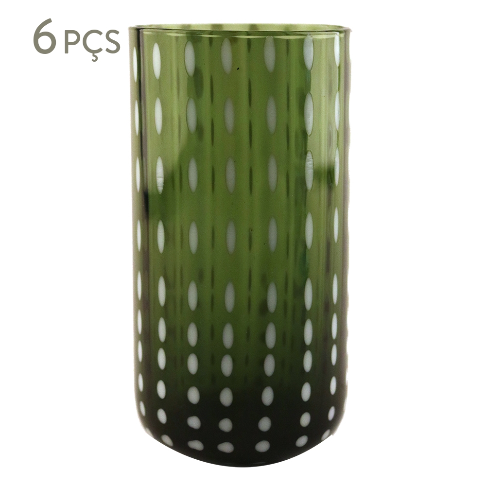 Jogo de Copos Sodo Calcico Verde image number 0