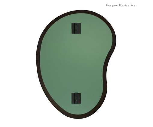 Espelho de Parede Org&acirc;nico Egg Preto image number 2
