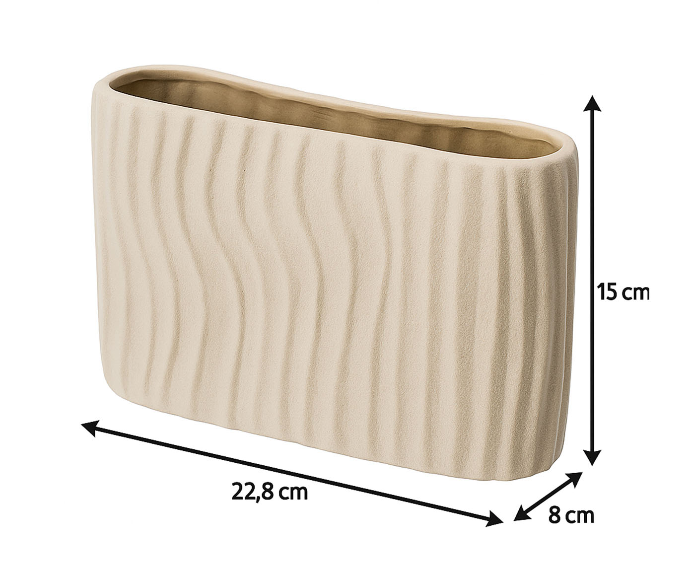 Vaso Cer&ecirc;mico Relevos Fendi image number 4