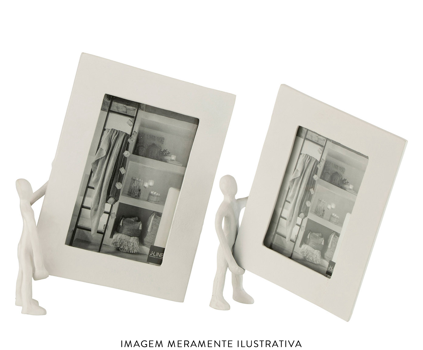 Porta Retrato com Figura Segurando Moldura Jurandir - image 1