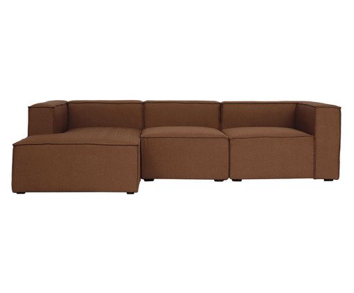 Sof&aacute; 3 M&oacute;dulos Chaise Mensa Terracota image number 2