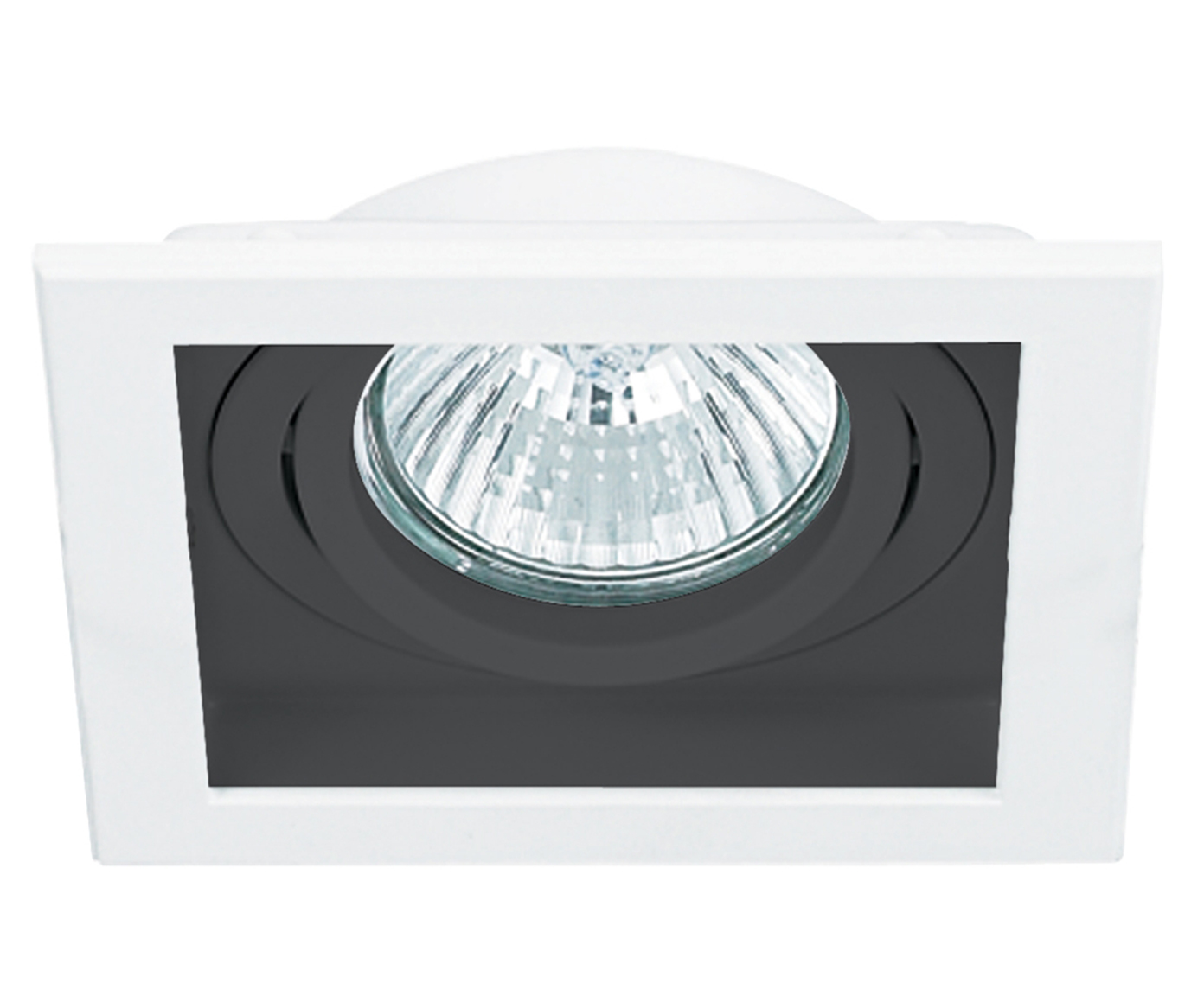 Spot Embutido Conecta Quadrado Preto e Branco Bivolt image number 0