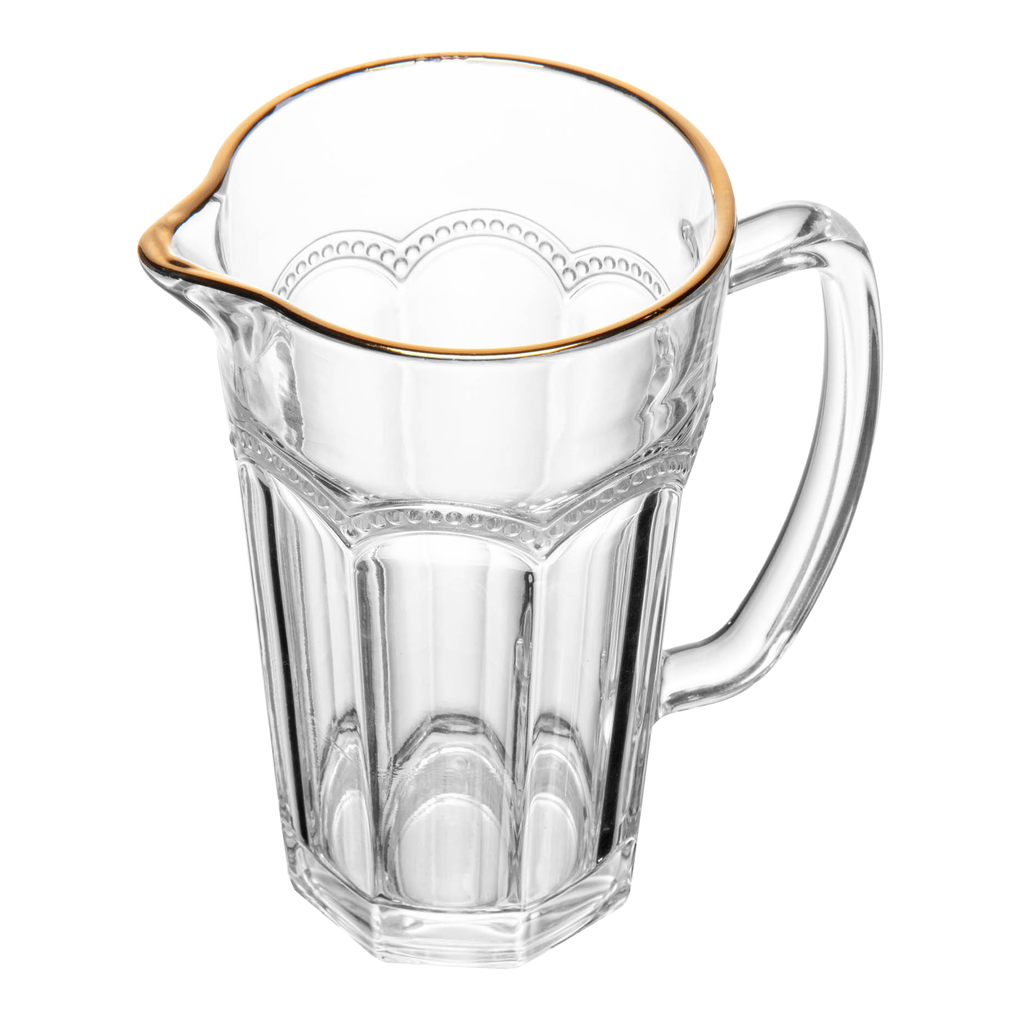 Jogo de Jarra com Ta&ccedil;as para &Aacute;gua Belle Epoque Fio Dourado image number 1