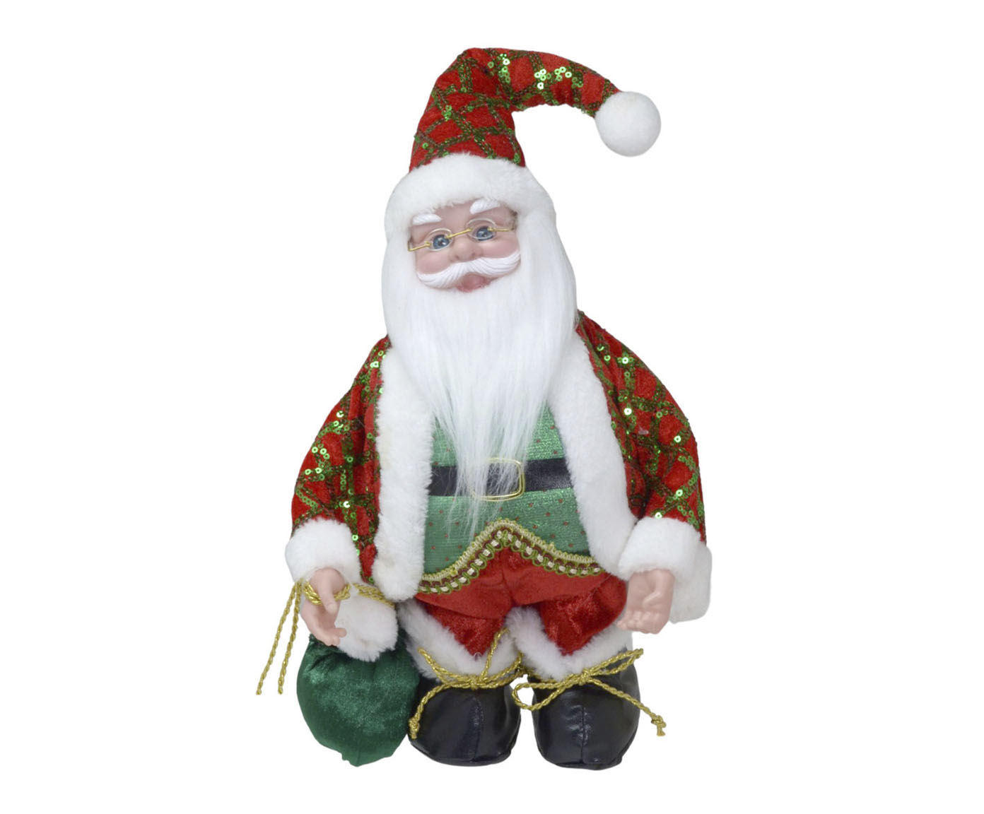 Papai Noel Decorativo Musical Branco - image 0