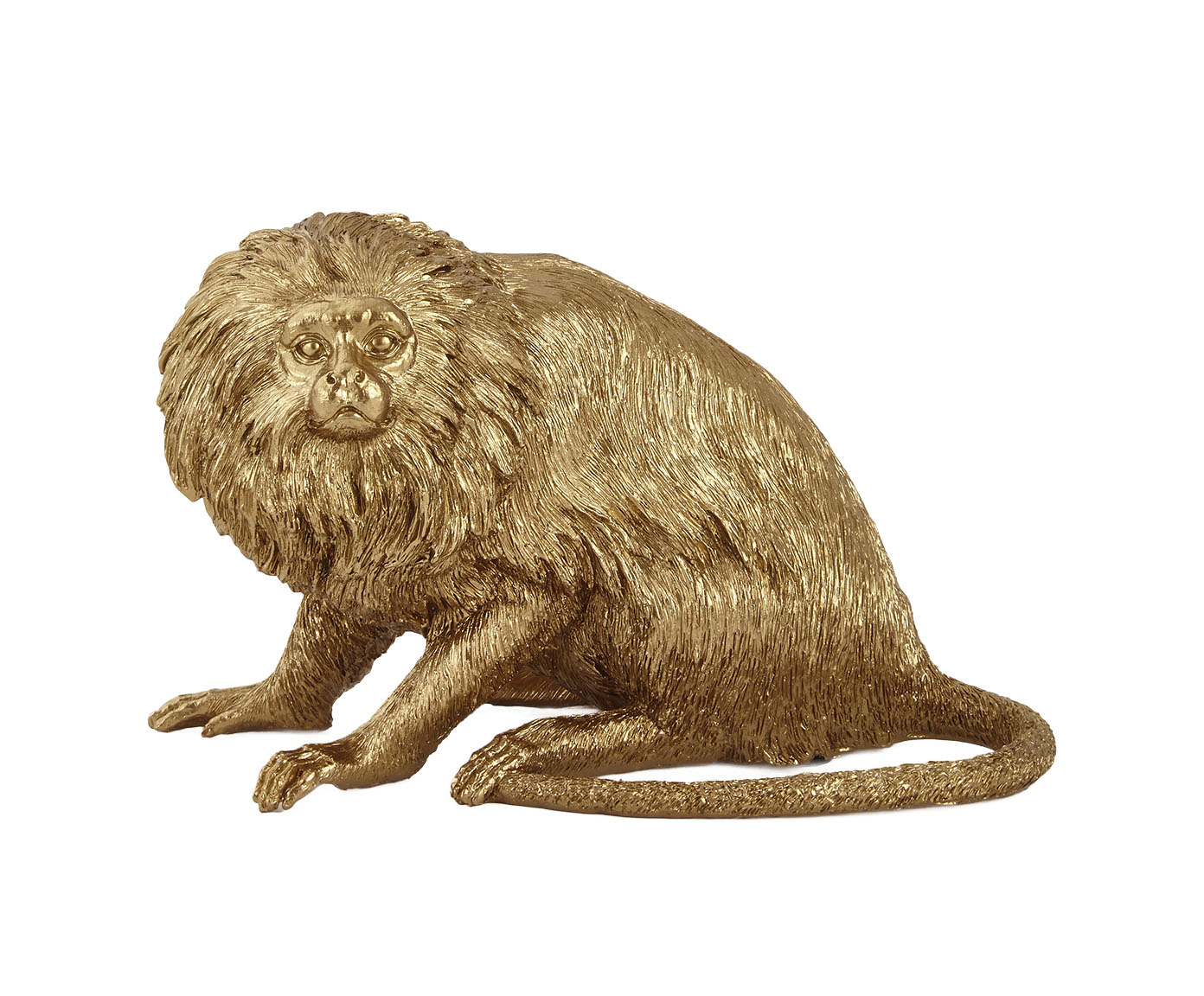 Adorno Decorativo Macaco Dourado image number 0