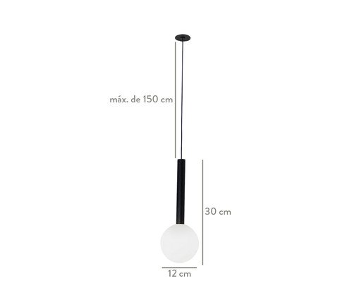 Pendente Viola Preto - Bivolt image number 3