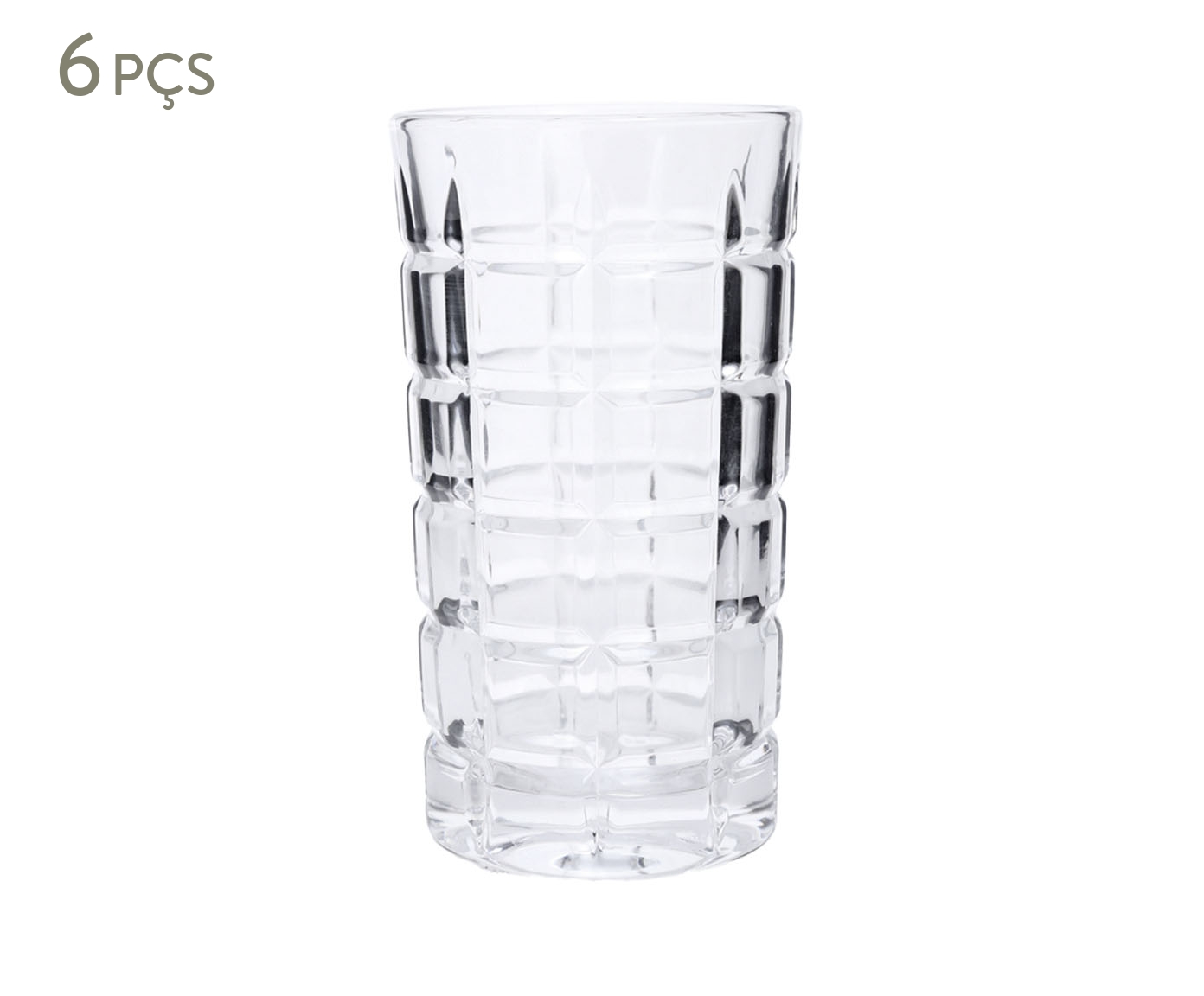 Jogo de Copos Altos Vidro Incolor I - 350ml image number 0