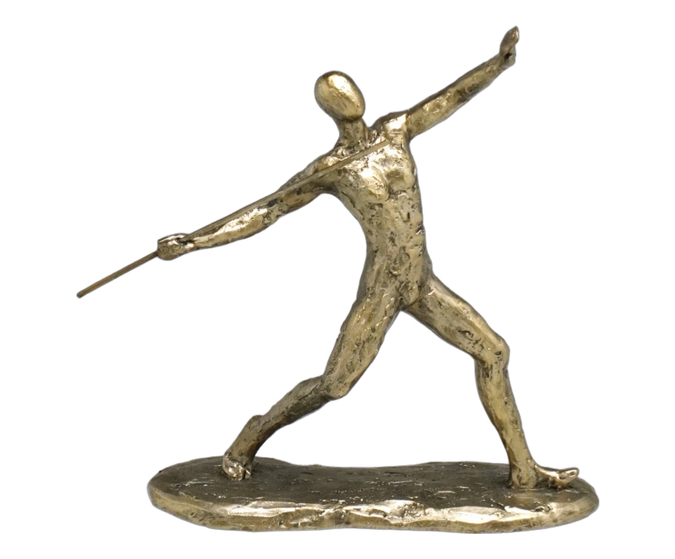 Escultura Atletismo Olimpiadas Dourado image number 0