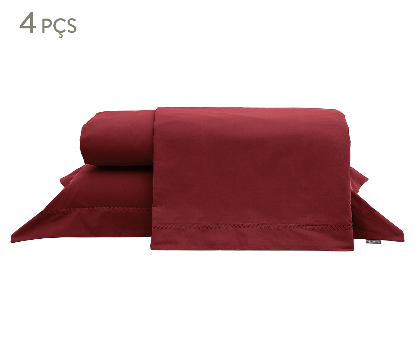 Jogo de Len&ccedil;ol Colors Merlot 200 Fios image number 0