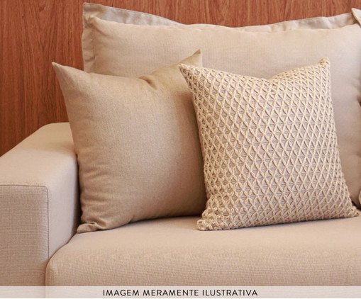 Almofada New Bordada Quadrada - Off White image number 2
