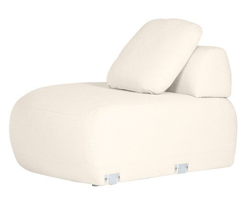 Sof&aacute; M&oacute;dulo Lateral Esquerdo Laguna by Elle - Boucle Off White image number 1