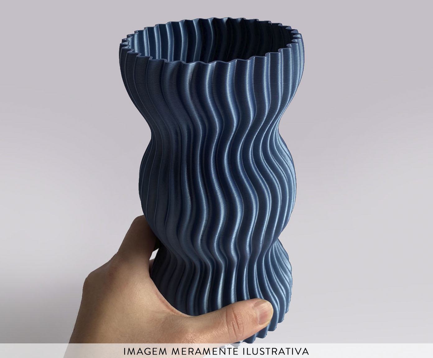 Vaso Onda 3 Azul image number 1