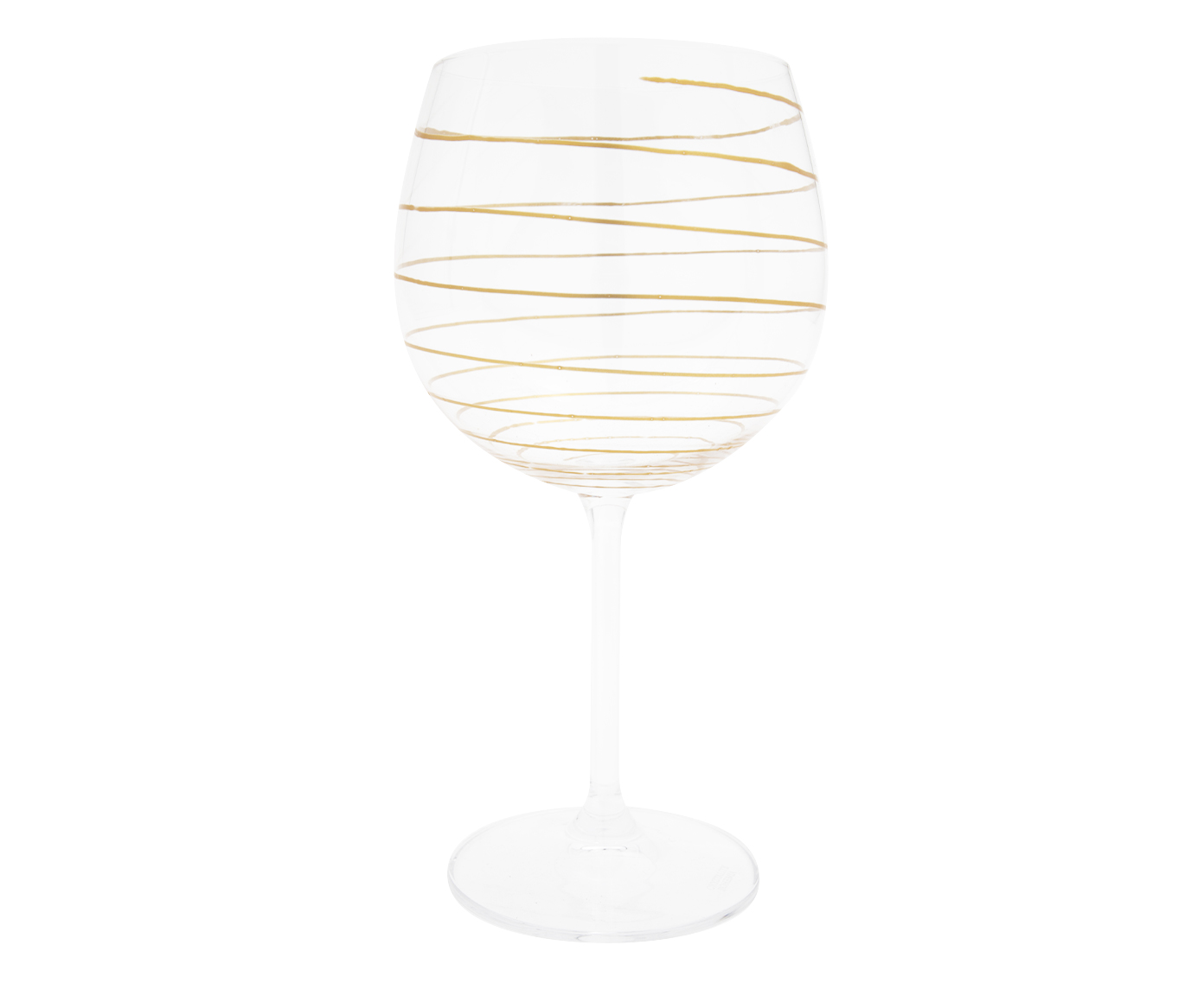 Ta&ccedil;a de Gin em Cristal Espiral Dourado - image 0