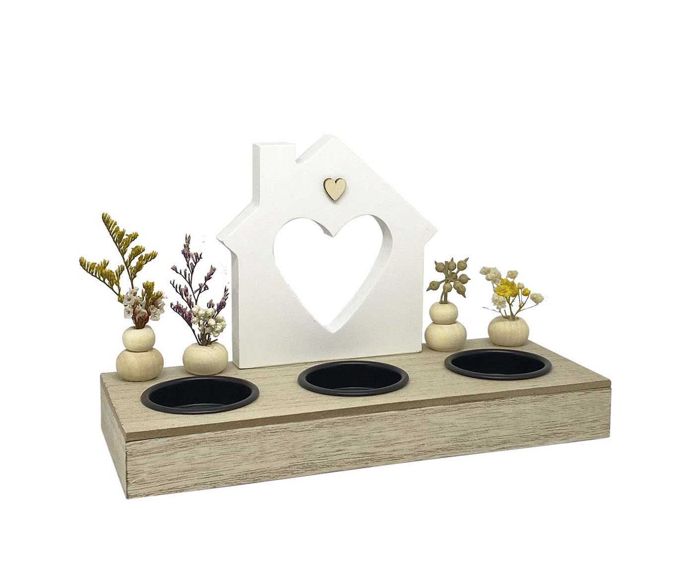Decor Mesa Town 3 Cand Natural e Branco image number 1