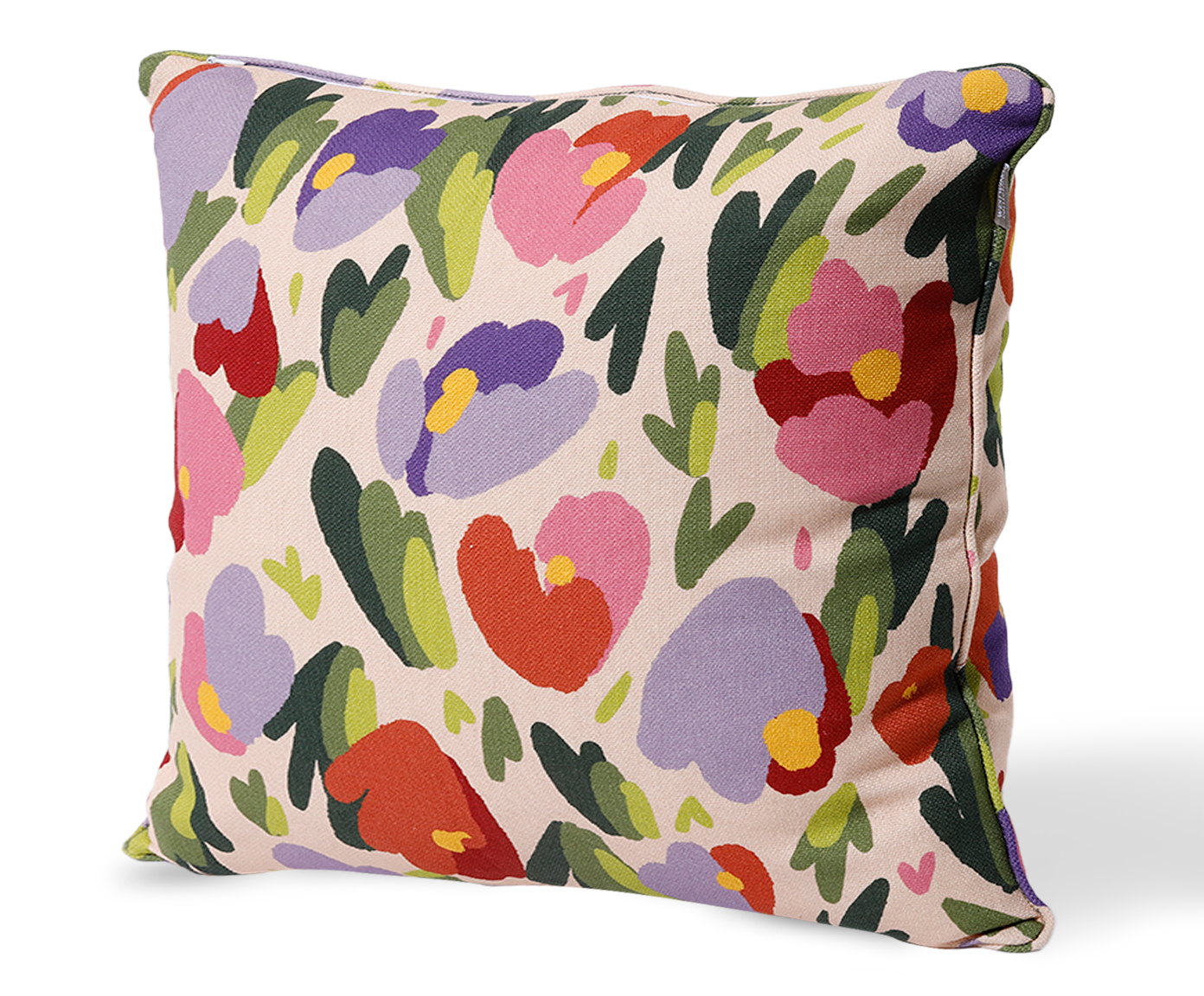 Capa de Almofada Estampada com Cordon&ecirc; Floral Olga Colorida image number 2