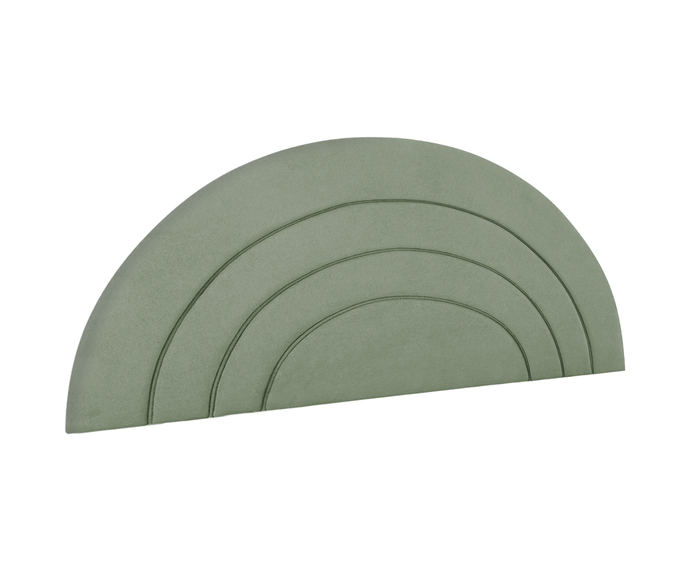 Cabeceira em Boucle Aveludado Arco Verde image number 2