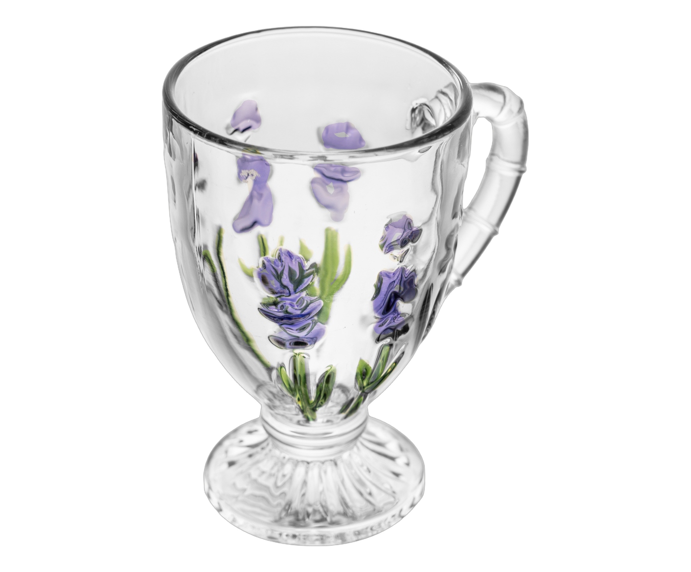 Ta&ccedil;a para Cappuccino Lavanda Hand Painting image number 1