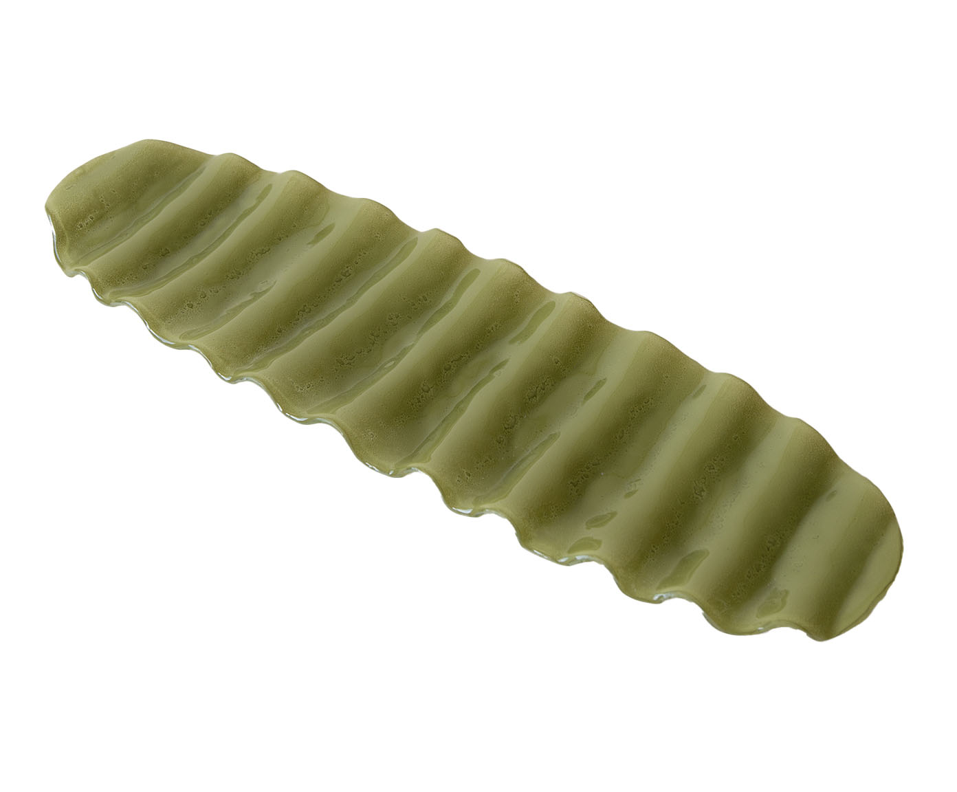Centro de Mesa Retangular Wave Grande Oliva - image 0
