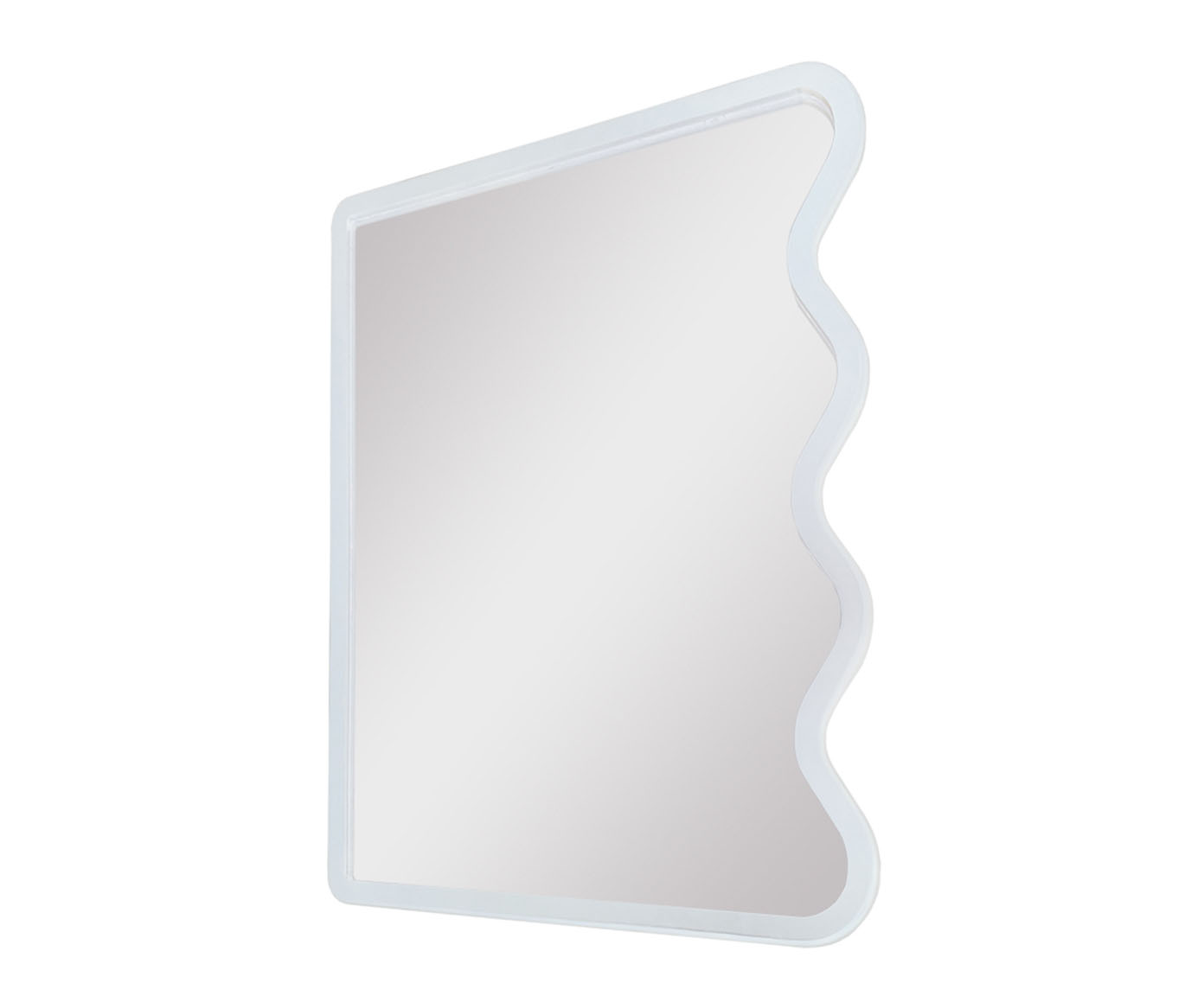 Espelho de Parede Wave Org&acirc;nico Branco - image 0
