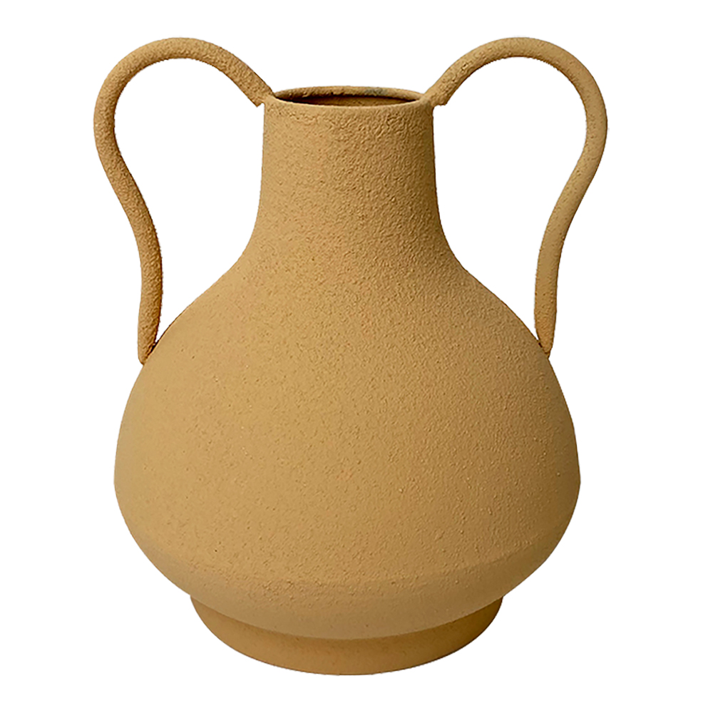Vaso em Metal com Al&ccedil;as Marrom image number 0