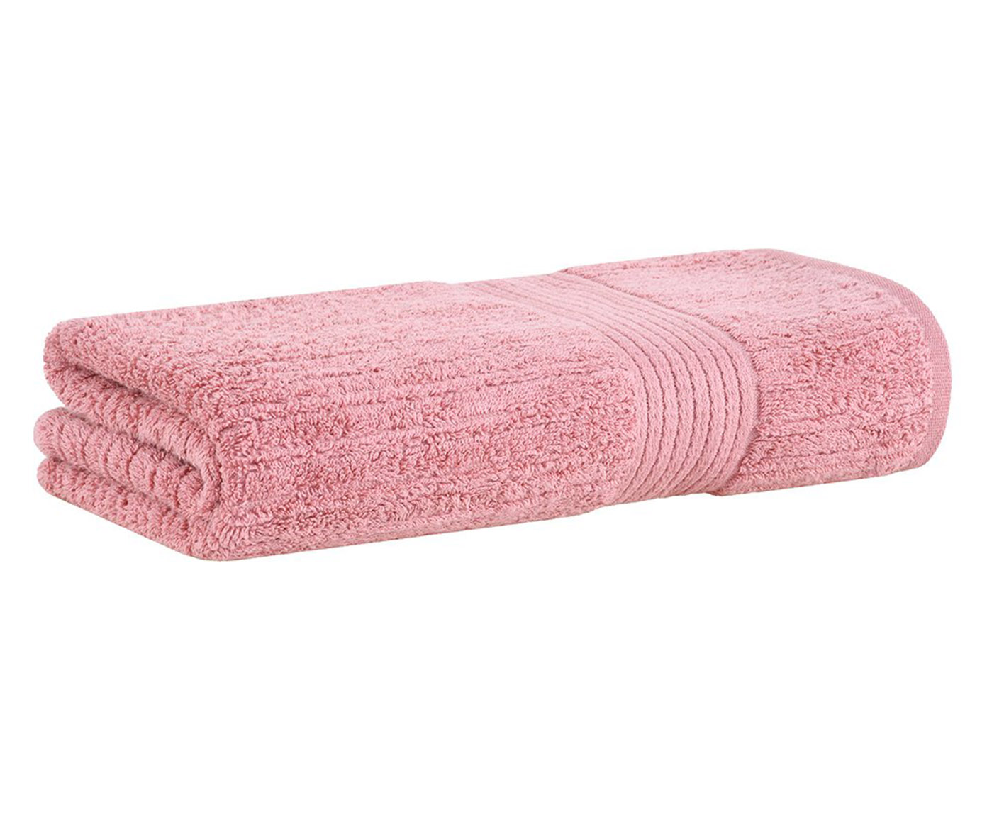 Jogo de Toalhas Fio Penteado Canelado Banho Rosa P&eacute;tala - image 1