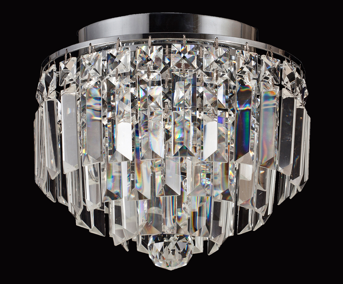 Plafon em Cristal Stones Prateado Bivolt image number 1