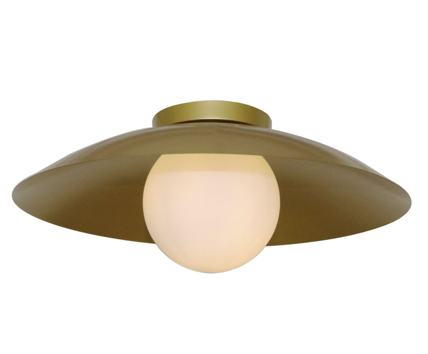 Plafon Sobrepor 28W Cuia Dourado image number 0