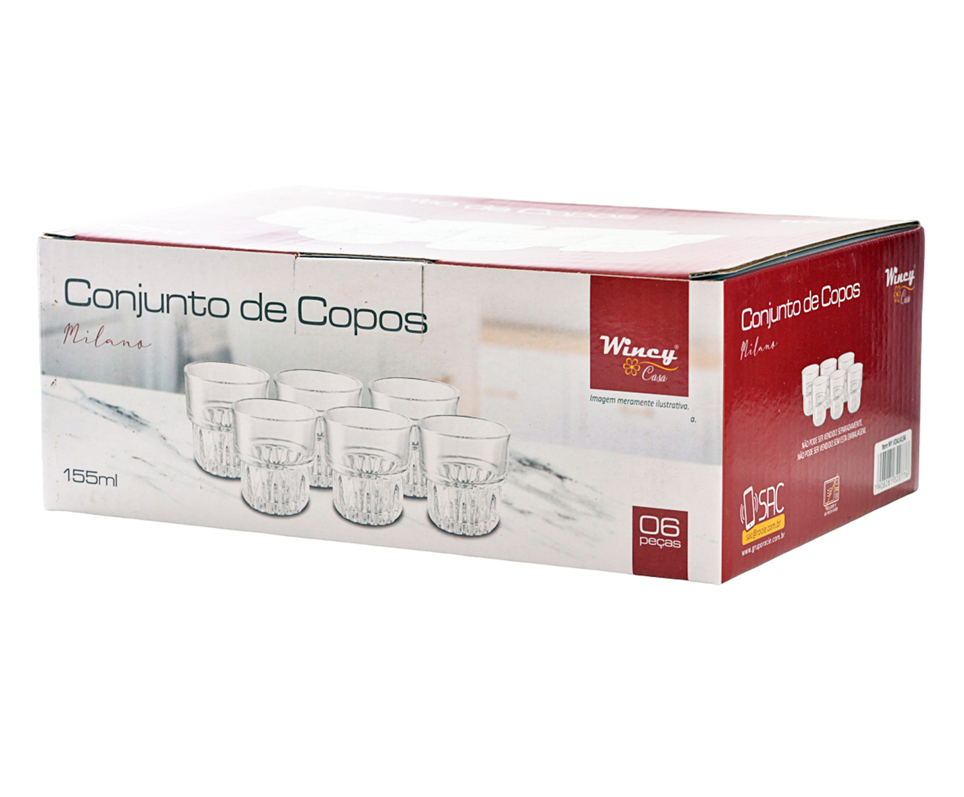 Jogo de Copos Milano - 155ml image number 1