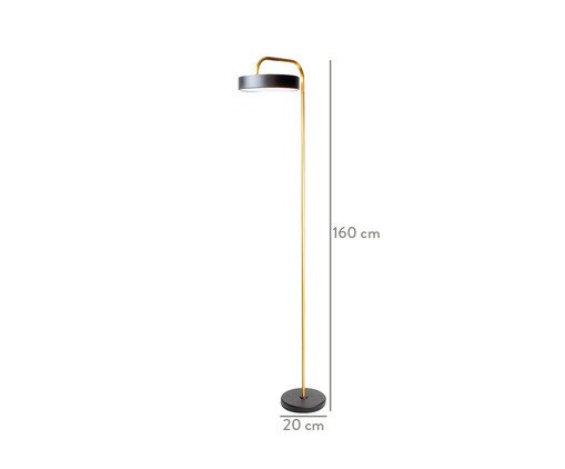 Lumin&aacute;ria de Ch&atilde;o em Led 13W Livia - Bivolt image number 3