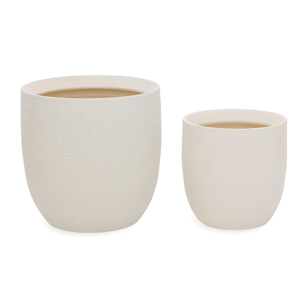 Jogo de Cachepot Ebira Off White image number 0