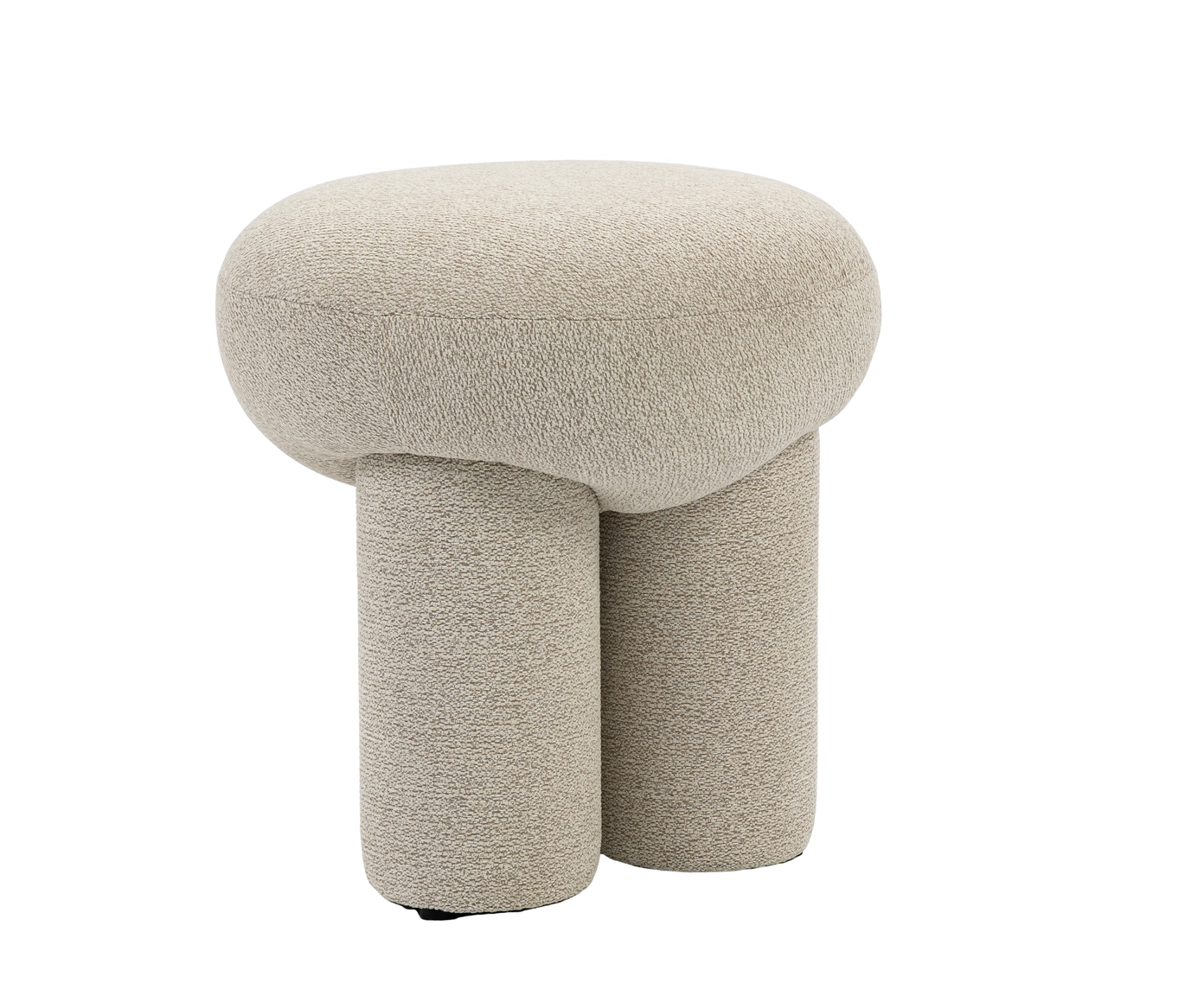 Puff Orbe Tecido Off White Mescla - image 1