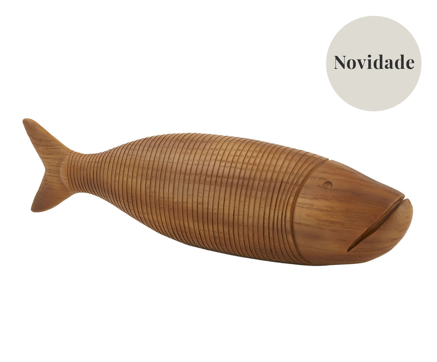 Adorno Decorativo Peixe I Marrom image number 0