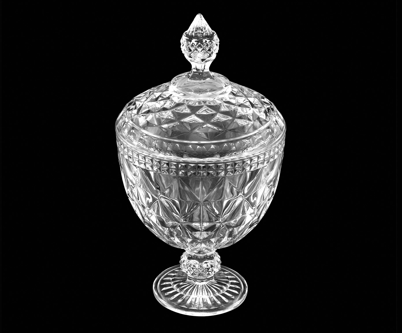 Bomboniere em Cristal Diamond Transparente image number 3