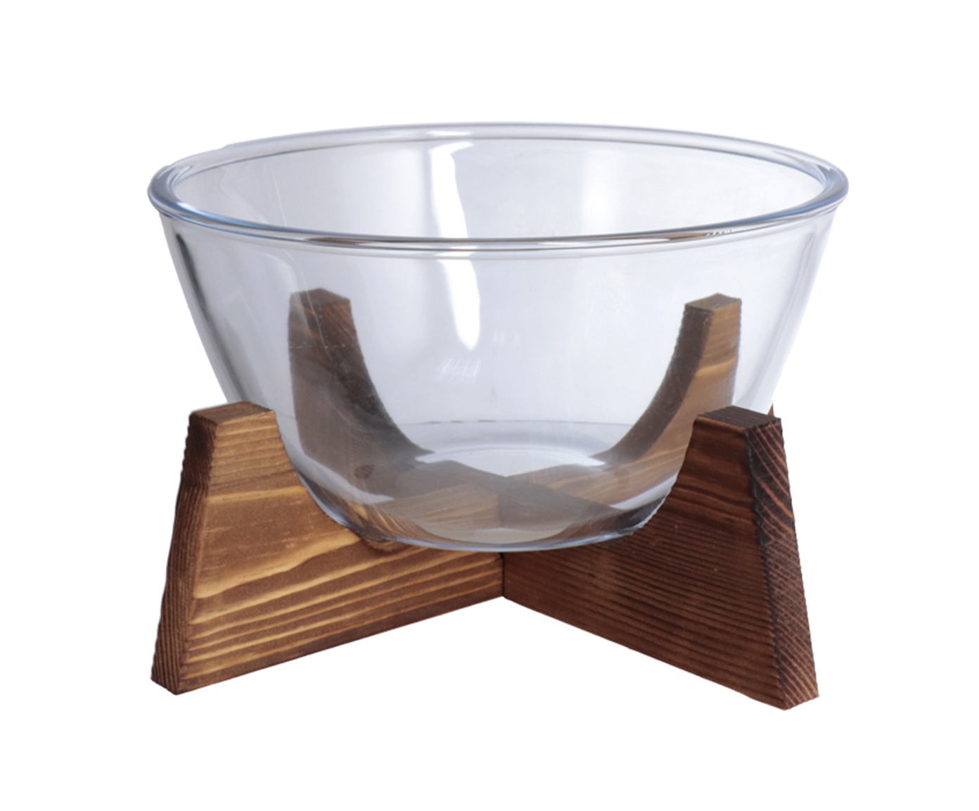 Bowl Boro com Suporte Acacia image number 0