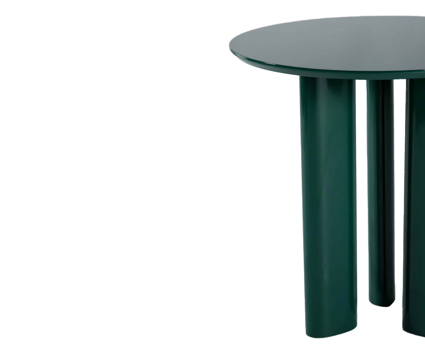 Mesa Lateral Redonda Brilho Verde image number 2