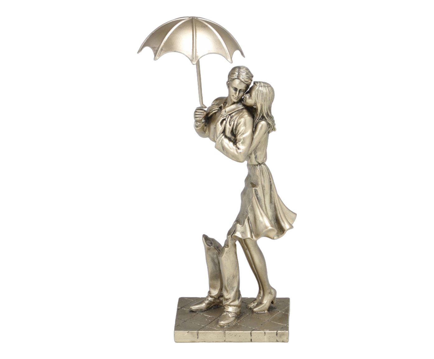 Casal Decorativo Amoris Dourado image number 0