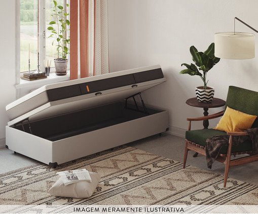 Cama Ba&uacute; Emma + Colch&atilde;o Emma Original Cinza - Solteiro image number 5