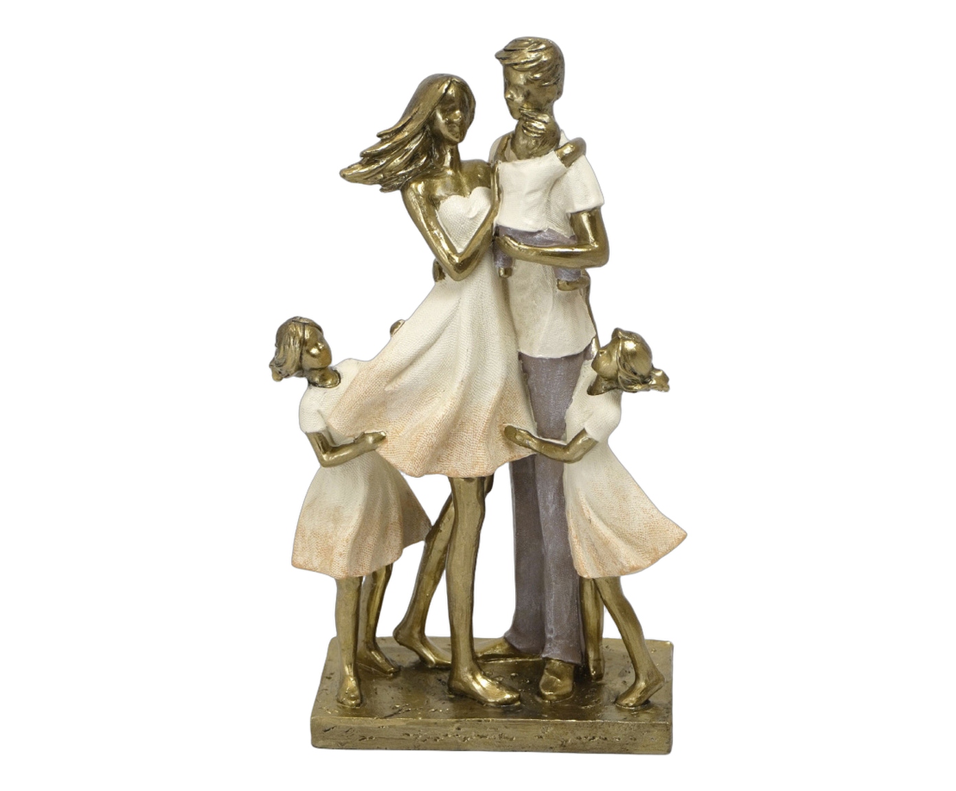 Fam&iacute;lia Decorativa Estar Dourado e Off-white image number 0