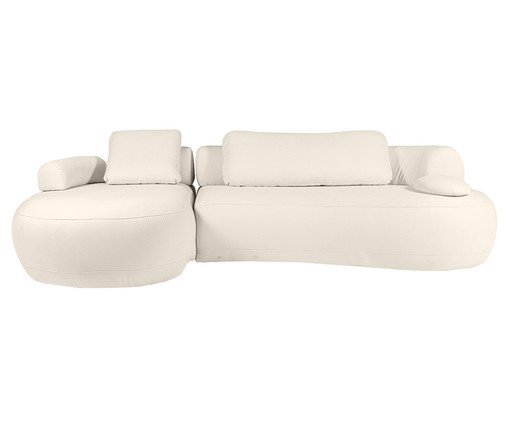 Sof&aacute; Laguna by Elle - Chaise Boucl&ecirc; Off-White II image number 0