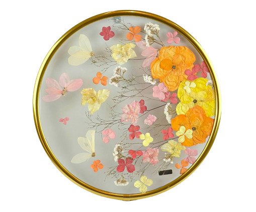 Quadro Decorativo Floral Redondo Pequeno image number 0