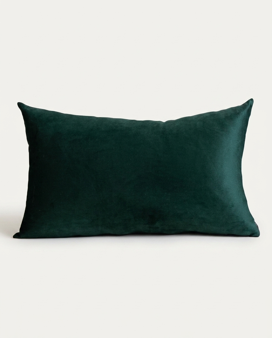 Almofada em Veludo Verde Musgo image number 2