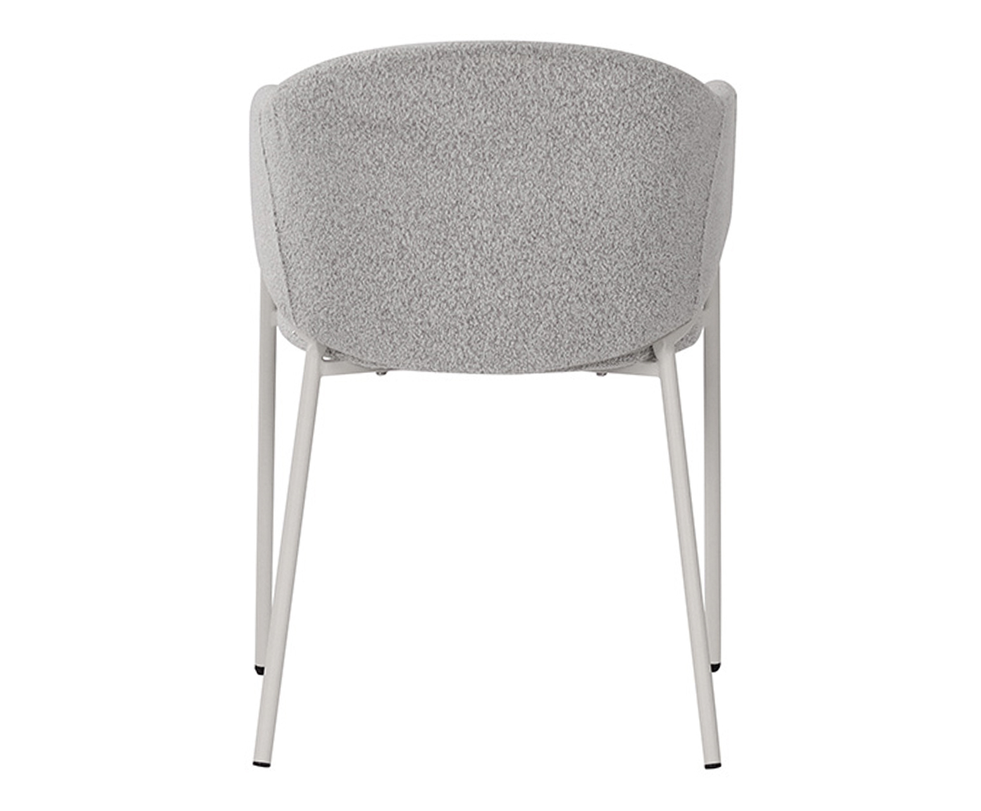 Cadeira Elie Boucle Cinza Base Off White image number 4