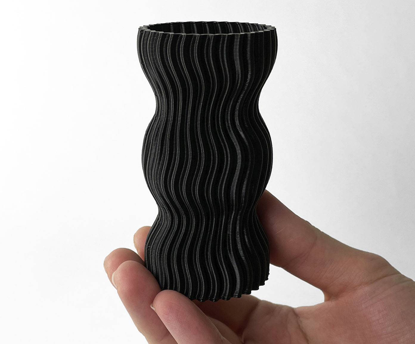 Mini Vaso Onda 3 Preto image number 3