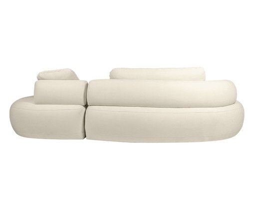 Sof&aacute; Laguna by Elle - Chaise Boucl&ecirc; Off-White VI image number 5