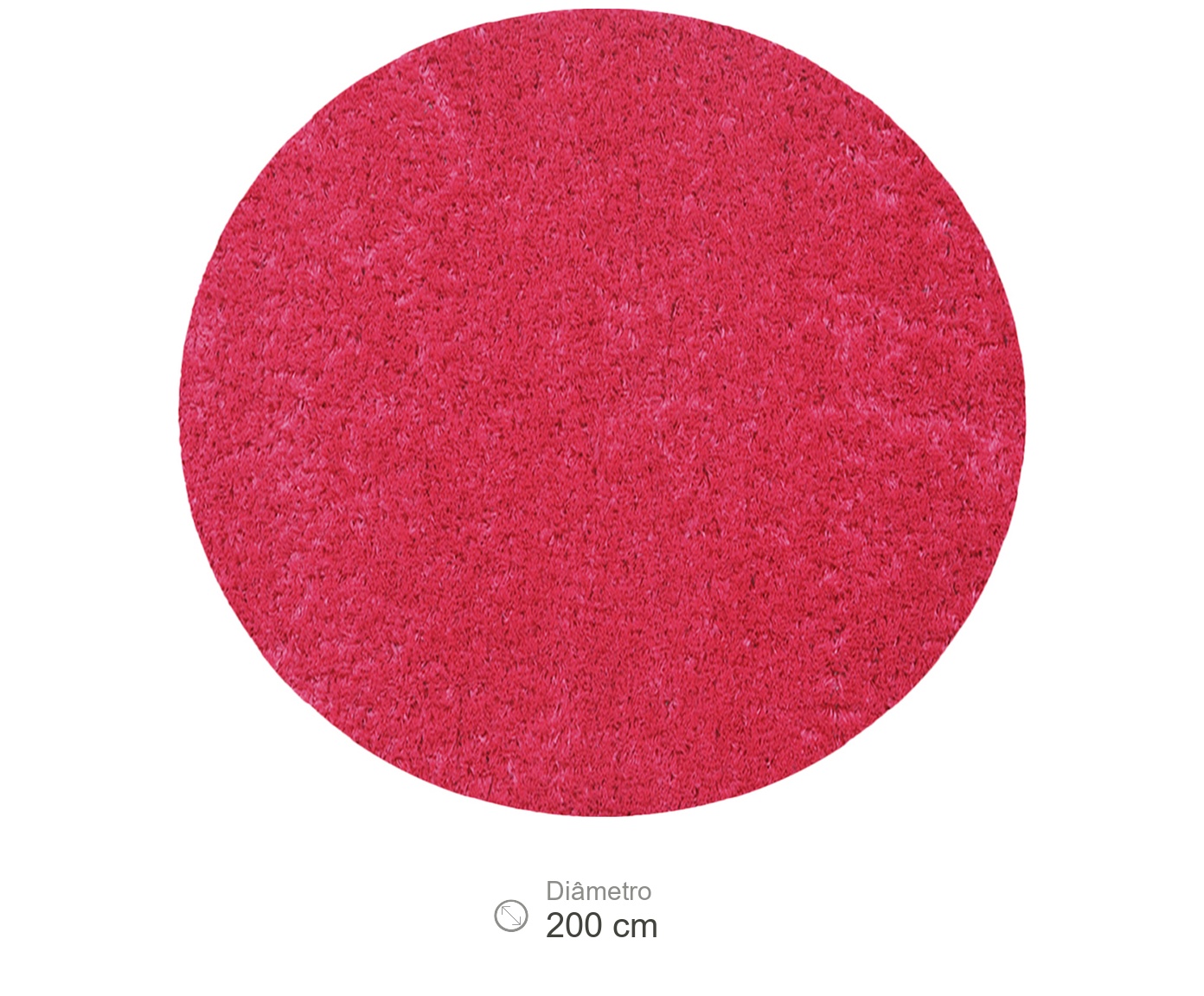 Tapete Shaggy Redondo Smooth Teen Pink image number 4