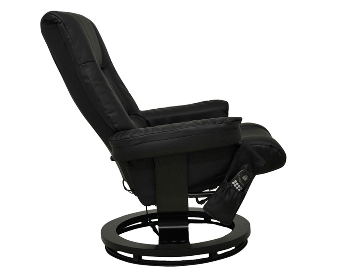 Poltrona de Massagem com Pufe Minsa Preta Bivolt image number 0