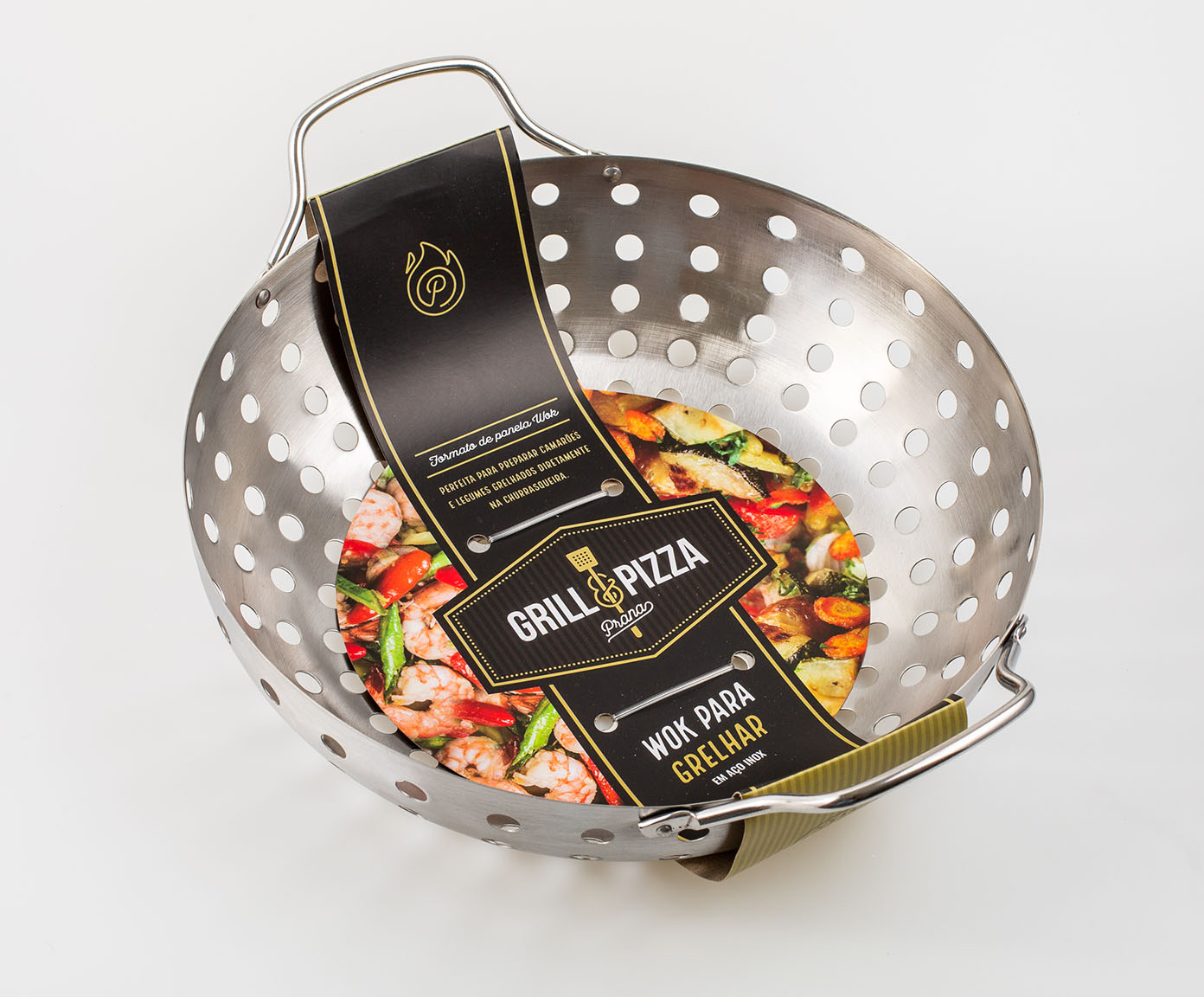 Panela Wok Inox para Grelhar Aranuir image number 2
